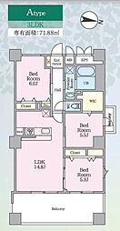 PJ TREE NEST 3LDKの間取図画像