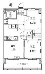 ESPERANZA 2LDKの間取図画像
