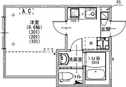さいたま市緑区大字大間木アパート 1Kの間取図画像