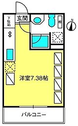 J・TOWN ワンルームの間取図画像