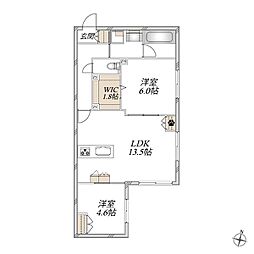 (仮称)川口市東川口2丁目メゾン 2LDKの間取図画像
