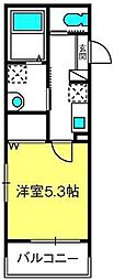さいたま市緑区大字中尾アパート 1Kの間取図画像