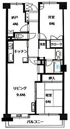 越谷南パークホームズ 3LDKの間取図画像