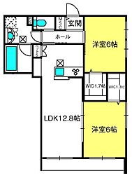 ガーデンロッジ 2LDKの間取図画像