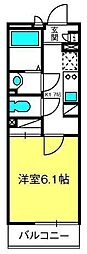 Crea 1Kの間取図画像