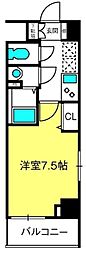 N-stageハトガヤ 1Kの間取図画像