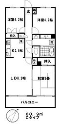 藤重弐番館 3LDKの間取図画像