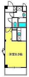 エクセレント ワンルームの間取図画像