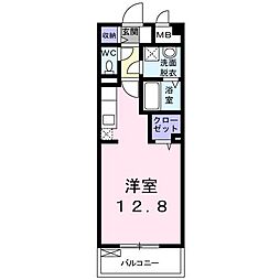 レガーミ泉中央 ワンルームの間取図画像