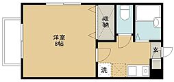 セレック吉成 1Kの間取図画像