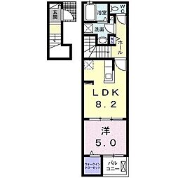 ファミリア 1LDKの間取図画像