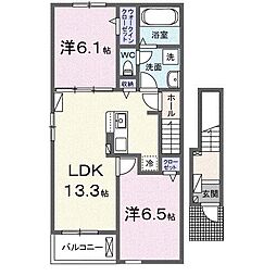 グランジェールクリオ 2LDKの間取図画像