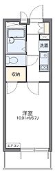 クレール国見 1Kの間取図画像