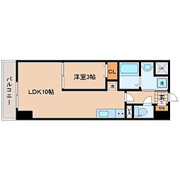 LUANA・AIR・RESIDENCE錦町 6階1LDKの間取り