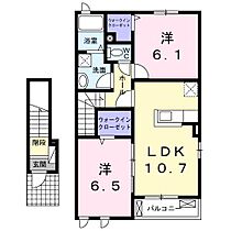 Ｌｅ・ｃｈａｎｖｒｅI  ｜ 宮城県黒川郡大和町吉岡南 3丁目（賃貸アパート2LDK・2階・57.65㎡） その2