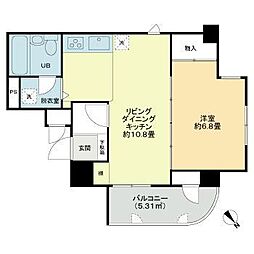 ライオンズマンション原町第3 1LDKの間取図画像