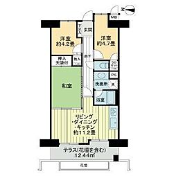 ライオンズマンション山手町 3LDKの間取図画像