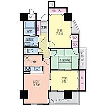 愛知県名古屋市東区芳野１丁目（賃貸マンション3LDK・8階・73.22㎡） その2