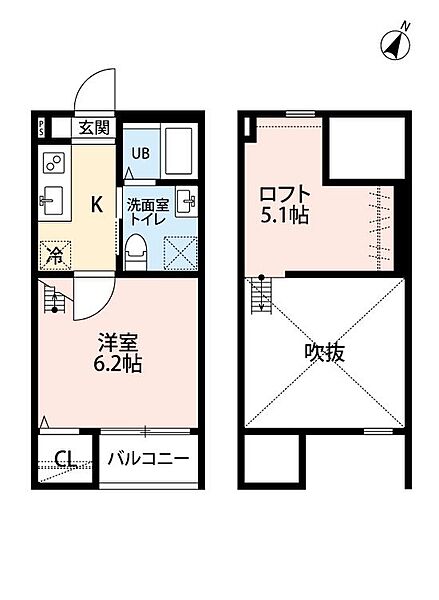 愛知県名古屋市守山区元郷１丁目(賃貸アパート1K・2階・22.23㎡)の写真 その2