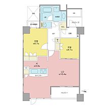 愛知県名古屋市東区泉１丁目（賃貸マンション2LDK・11階・70.81㎡） その2