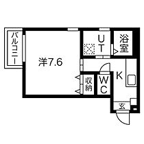 愛知県名古屋市北区上飯田南町５丁目（賃貸アパート1K・1階・26.18㎡） その2