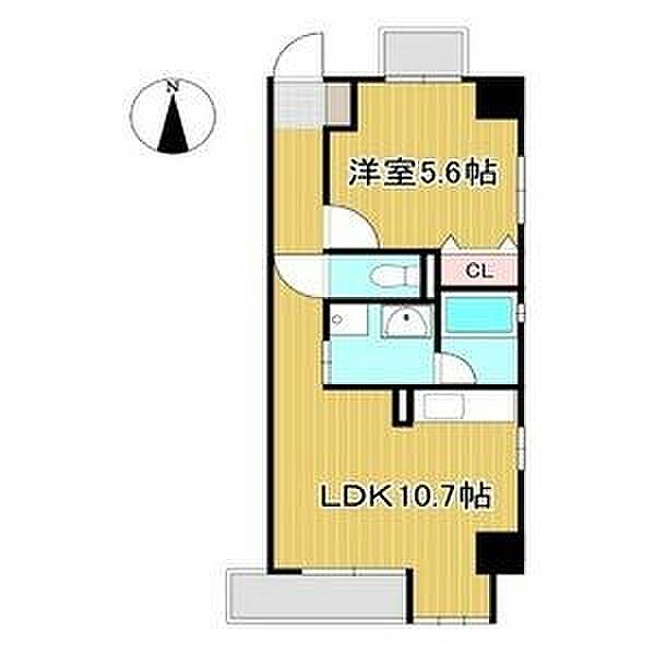 愛知県名古屋市守山区四軒家１丁目(賃貸マンション1LDK・4階・41.10㎡)の写真 その2