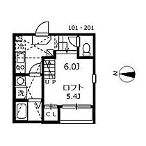 愛知県名古屋市北区志賀町３丁目（賃貸アパート1K・2階・20.57㎡） その2