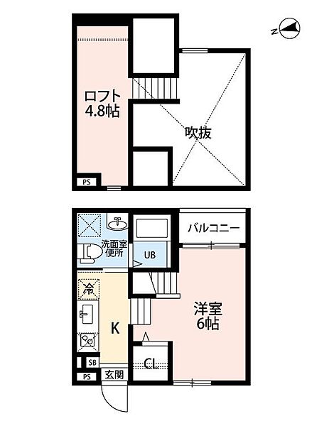 愛知県名古屋市守山区鳥神町(賃貸アパート1K・2階・22.06㎡)の写真 その2