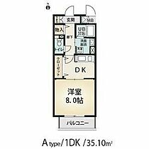 愛知県名古屋市北区清水２丁目（賃貸マンション1DK・6階・35.10㎡） その2