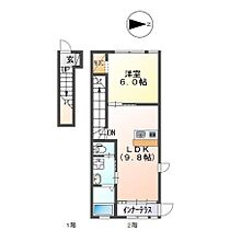 愛知県名古屋市守山区茶臼前（賃貸アパート1LDK・2階・43.20㎡） その2