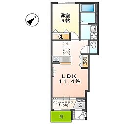 間取図画像 1LDK