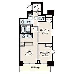 S-RESIDENCEAOI2 2LDKの間取図画像