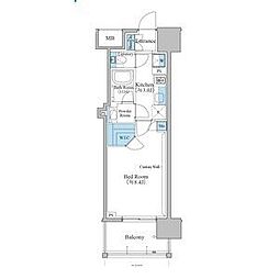 ブランシエスタ泉 1Kの間取図画像