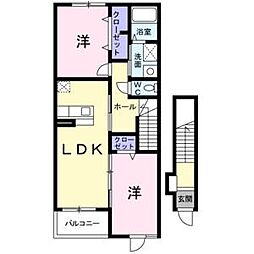 ファインステージ大森 2LDKの間取図画像