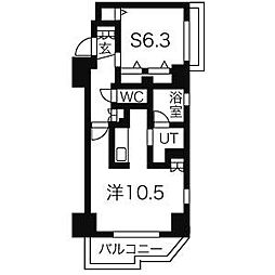 CASSIA車道 1LDKの間取図画像