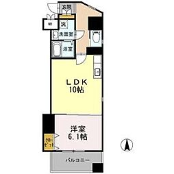 カスタリア志賀本通 1LDKの間取図画像