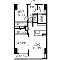 物件の間取り