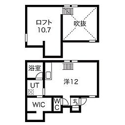 コレクション名城公園 ワンルームの間取図画像