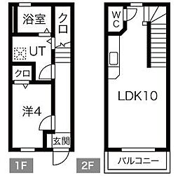 アークレジデンス大曽根 1LDKの間取図画像