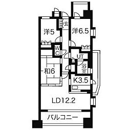 CASSIA旭丘 3LDKの間取図画像