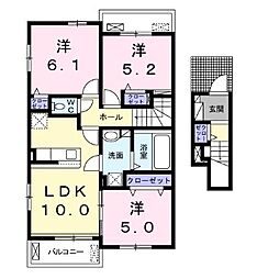 プリマヴェーラ 3LDKの間取図画像