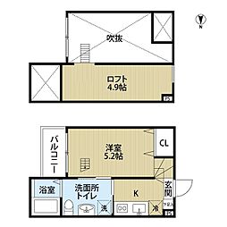 marcatore 1Kの間取図画像