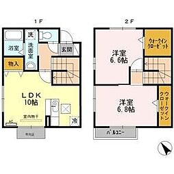 A・fort鴻の巣 2LDKの間取図画像