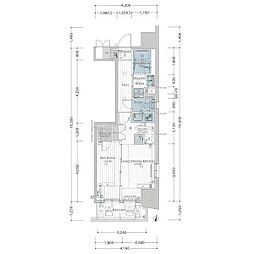 エステムプラザ名古屋丸の内 1LDKの間取図画像