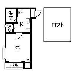プルミエ 1SKの間取図画像