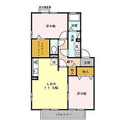 TYPE・NB 2LDKの間取図画像