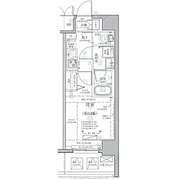 ディアレイシャス泉 1Kの間取図画像