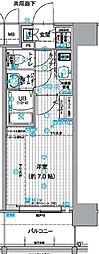 名古屋市北区若葉通1丁目マンション 1Kの間取図画像