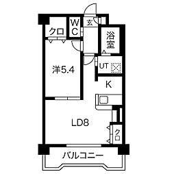 翠城1 1LDKの間取図画像