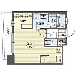 mina葵 ワンルームの間取図画像